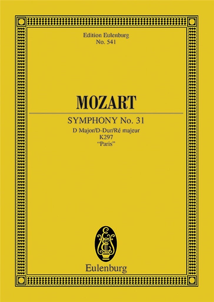 Symphonie 31 D Kv297 (Pariser)